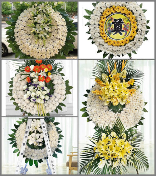 山西长治襄垣县王村镇杨桃村花圈速递